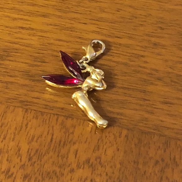 Ladies gold and ruby red fairy charm - Picture 1 of 4
